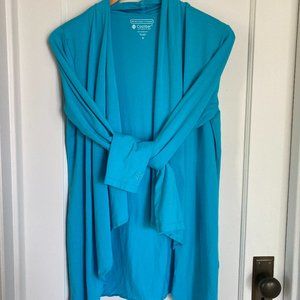 Coolibar Turquoise Marietas sun wrap size small